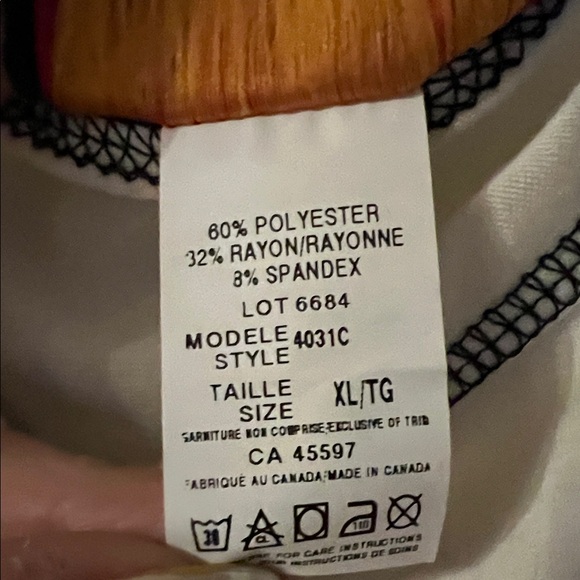 4/$20 Cream Floral Graphic Scoop Neck Tank Top - Picture 4 of 5